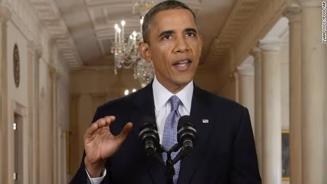 Tổng thống Obama phát biểu tại Nhà Trắng về vấn đề khủng hoảng Syria