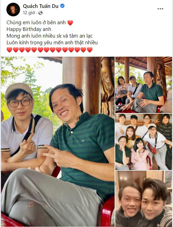 Quách Tuấn Du gửi lời chúc mừng tuổi mới đến Hoài Linh