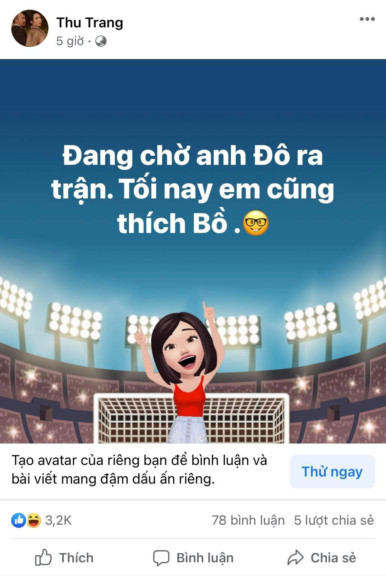 Diễn viên Thu Trang cũng háo hức dành niềm tin cho tiền đạo Cristiano Ronaldo, đặt cửa Bồ Đào Nha Diễn viên Thu Trang cũng háo hức dành niềm tin cho tiền đạo Cristiano Ronaldo, đặt cửa Bồ Đào Nha
