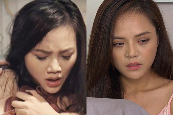 Minh Thu (trái) được khán giả nhận xét rất giống Thu Quỳnh (phải) Minh Thu (trái) được khán giả nhận xét rất giống Thu Quỳnh (phải)