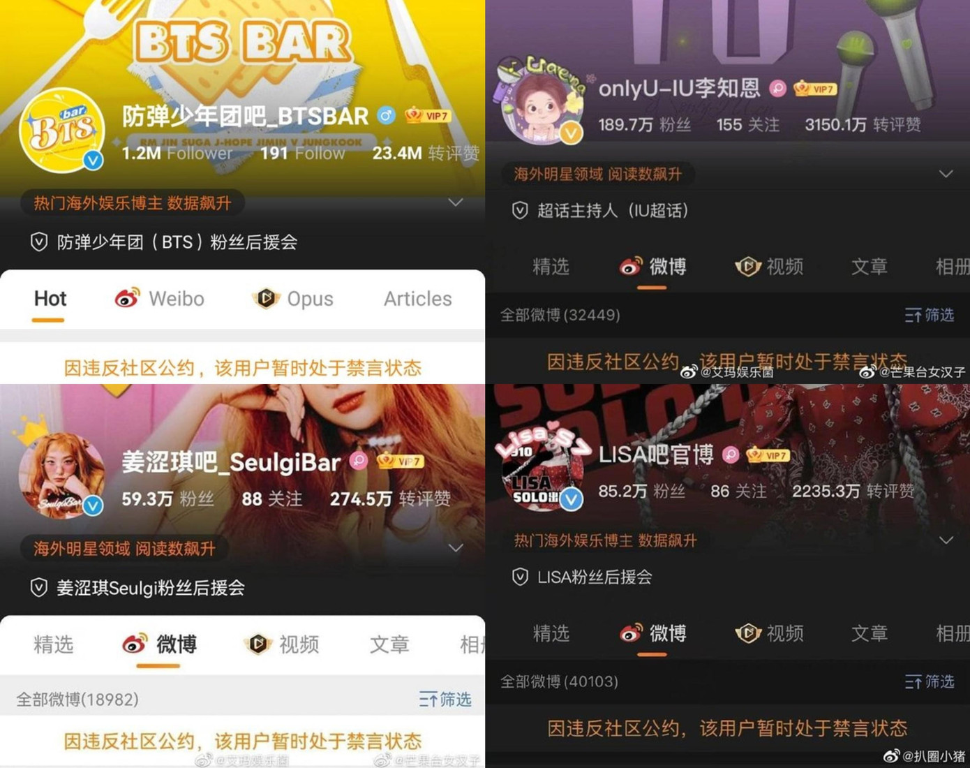 Các trạm fan của idol Hàn bị cấm phát ngôn 30 ngày Các trạm fan của idol Hàn bị cấm phát ngôn 30 ngày