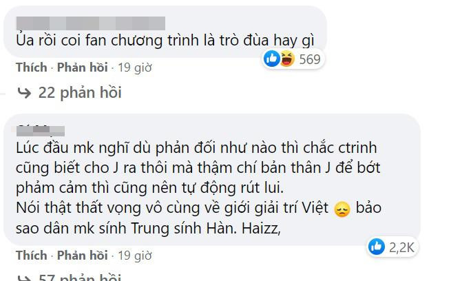Jack nhận nhiều phản hồi tiêu cực vì vẫn tham gia Running Man Vietnam trên fanpage cộng đồng.