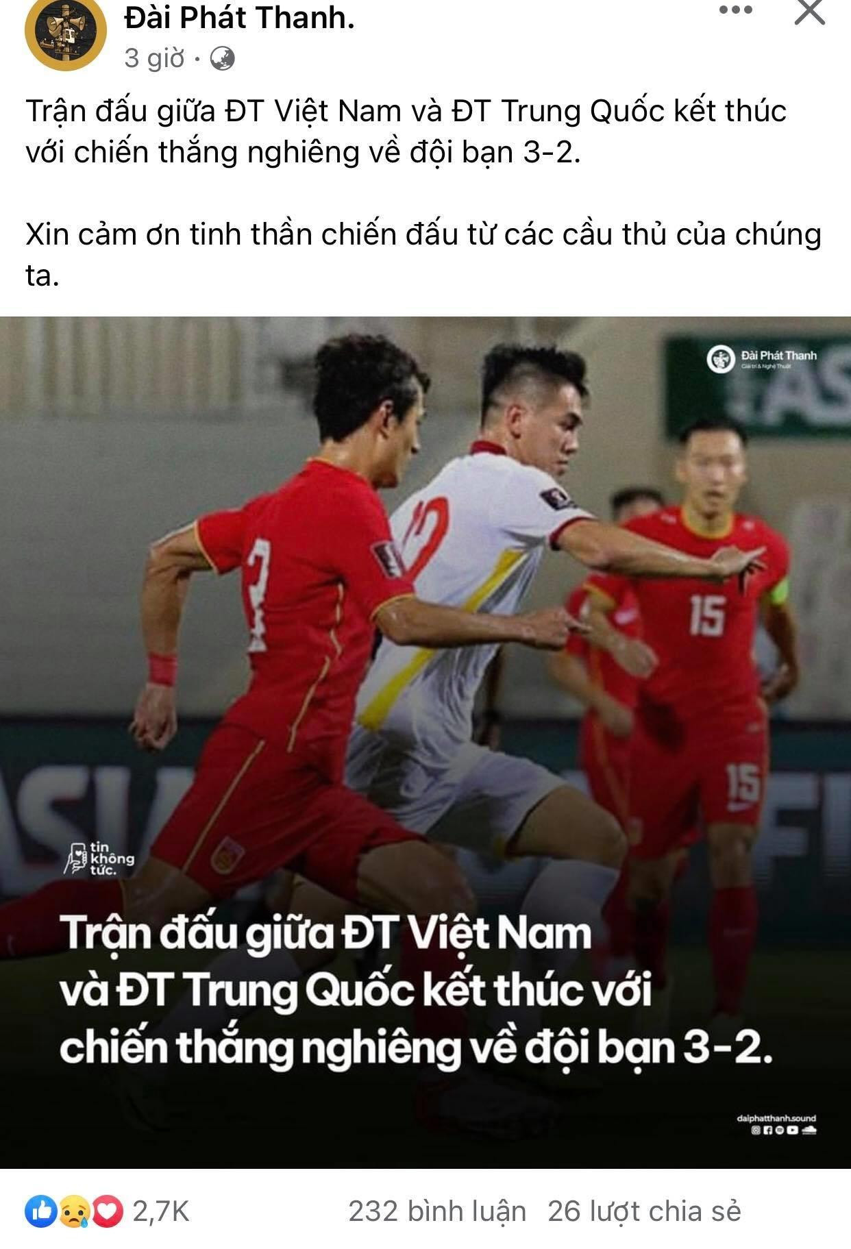 Với chiến thắng này, Trung Quốc vượt qua Việt Nam để đứng thứ năm bảng B. Ảnh: Chụp màn hình
