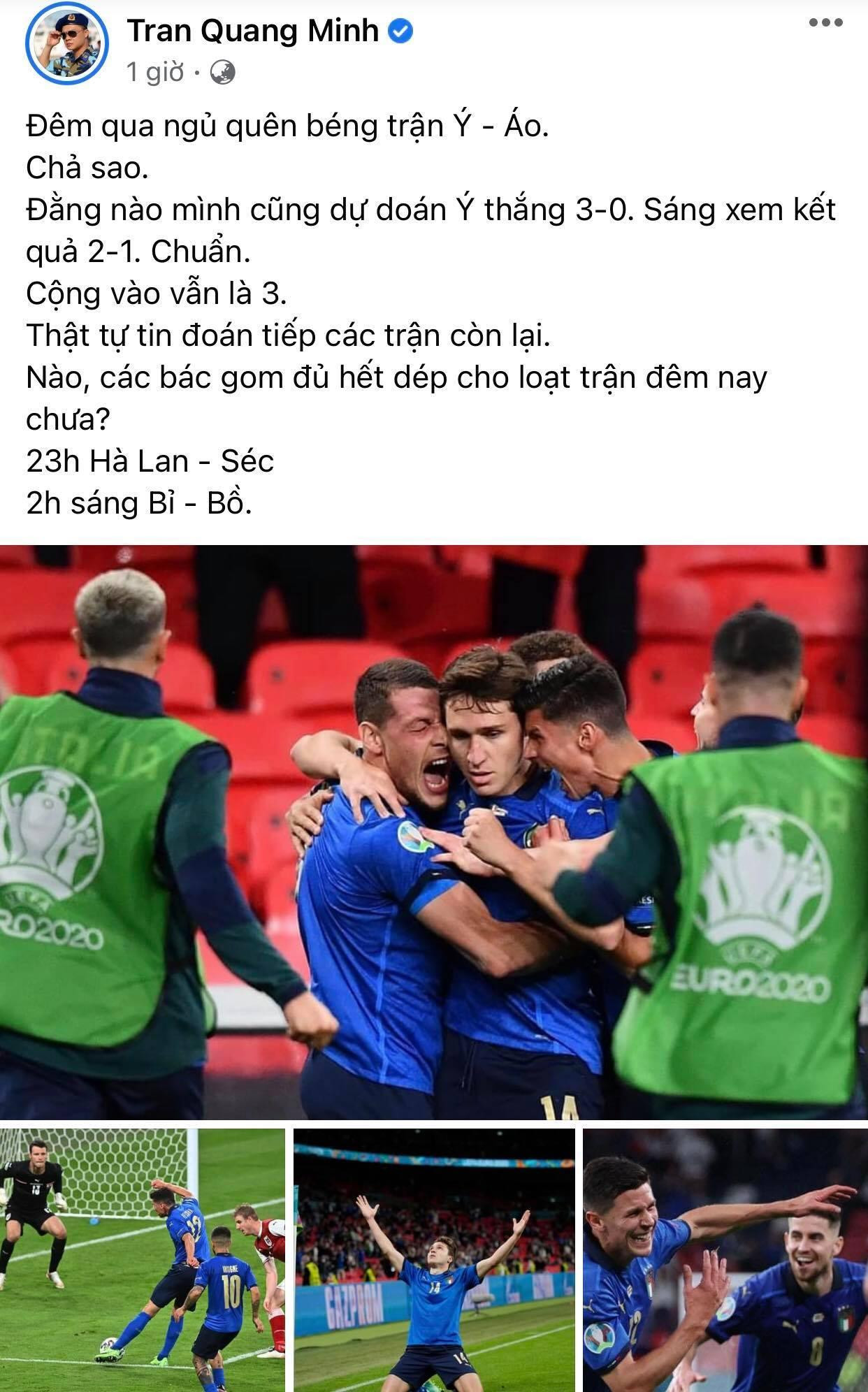 BLV Quang Minh tiếc nuối vì...ngủ quên không xem trận bóng BLV Quang Minh tiếc nuối vì...ngủ quên không xem trận bóng