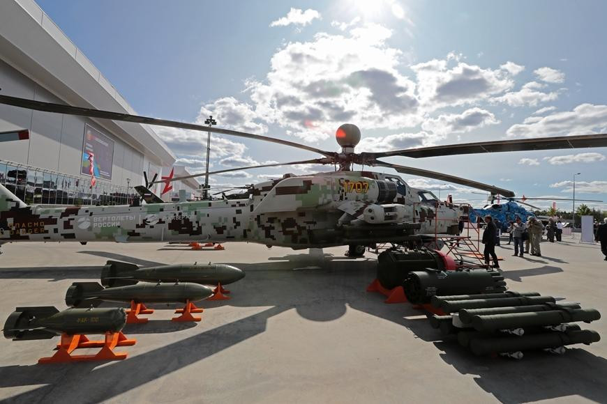 Các loại vũ khí của “Thợ săn đêm” Mi-28NM. Ảnh: RIA Novosti.