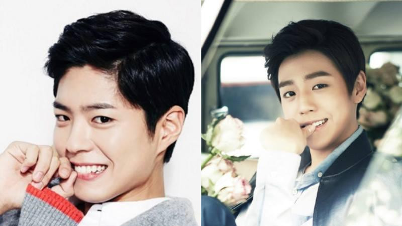 Hai diễn viên cùng tuổi Park Bo Gum (trái) và Lee Hyun Woo (phải) có ngoại hình na ná nhau. Cả hai đều sở hữu đôi mắt một mí và khuôn miệng cười đặc trưng