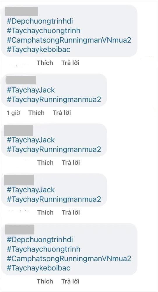 Bình luận đòi tẩy chay Jack tràn ngập trên fanpage chương trình Bình luận đòi tẩy chay Jack tràn ngập trên fanpage chương trình