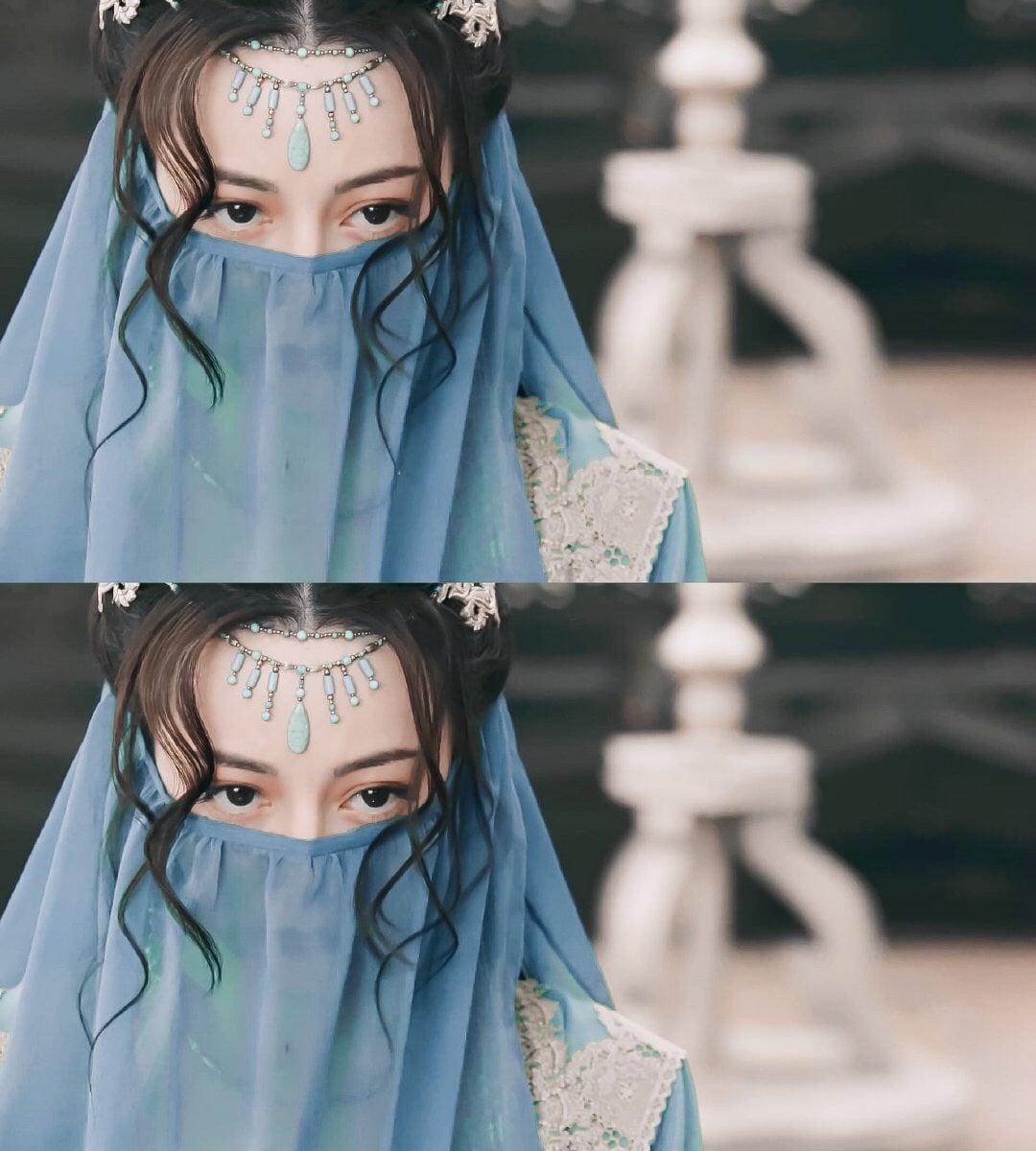 Tạo hình dị vực của "mỹ nhân Tân Cương" gây mê đắm Tạo hình dị vực của "mỹ nhân Tân Cương" gây mê đắm