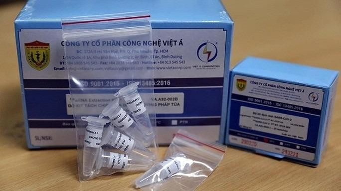 Bộ kit xét nghiệm của công ty Việt Á. Bộ kit xét nghiệm của công ty Việt Á.