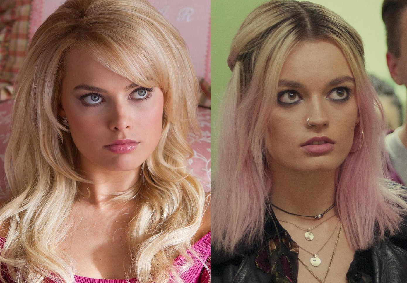 Margot Robbie (trái) và sao nữ “Sex Education” Emma Mackey (phải)