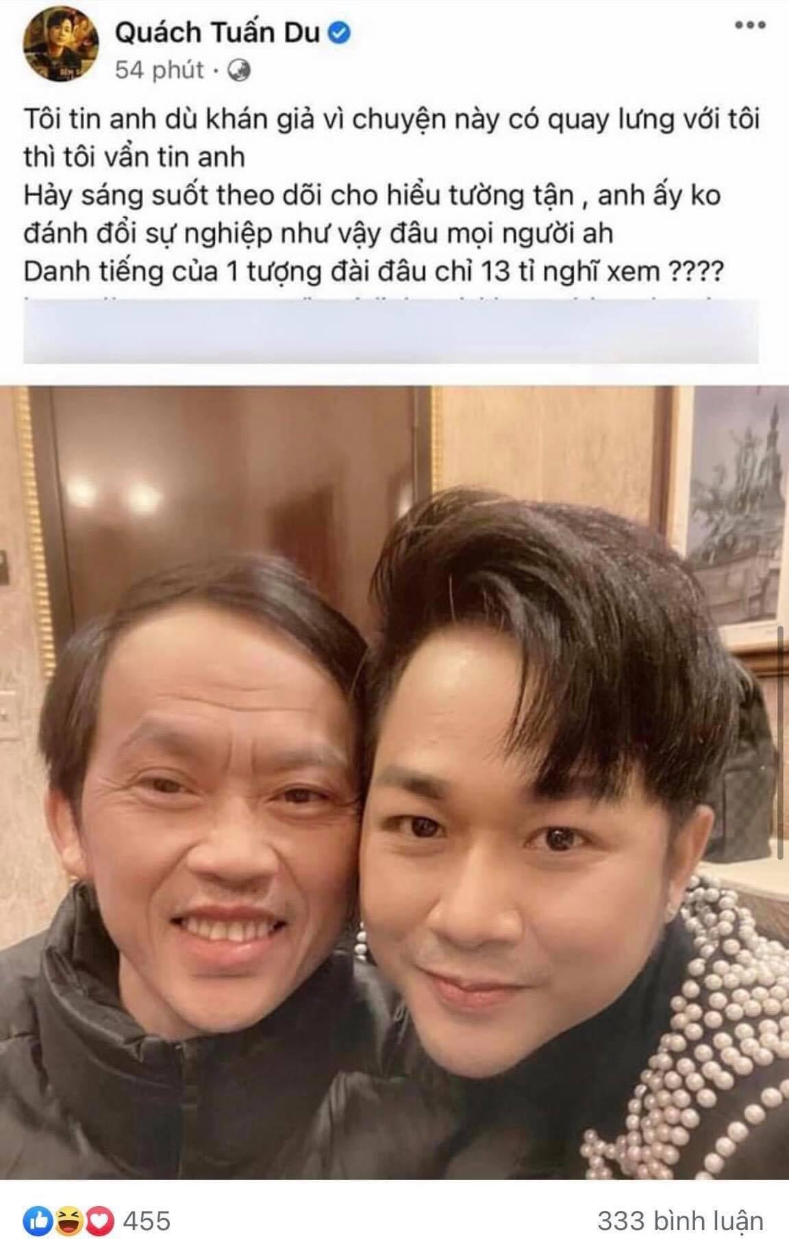 Dưới bài đăng, Quách Tuấn Du đang nhận được nhiều tranh cãi Dưới bài đăng, Quách Tuấn Du đang nhận được nhiều tranh cãi