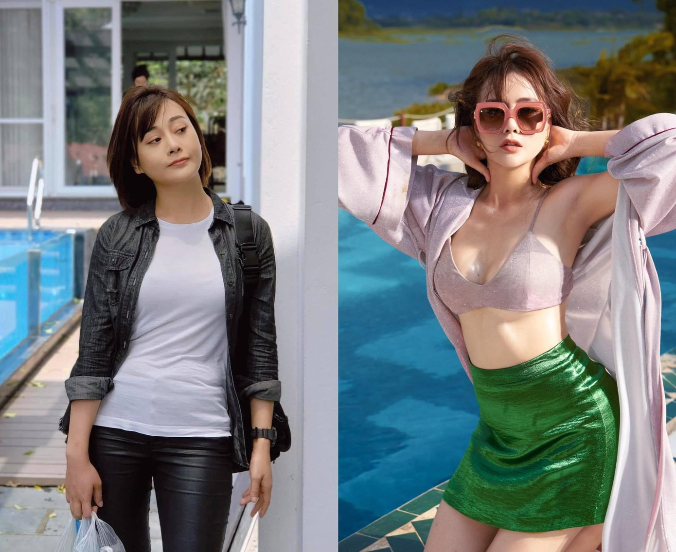 Hóa thân thành Phương Nam, nữ diễn viên bị &quot;dìm&quot; tương đối. Nhiều khán giả la ó khi Nam chỉ mặc đi mặc lại một chiếc áo, cách ăn vận mờ nhạt trước tuyến nhân vật phụ. Trong khi ngoài đời cô sở hữu phong cách thời trang gợi cảm, bánh bèo, quyến rũ.