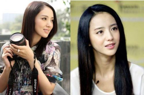 Đổng Tuyền (trái) và Đồng Lệ Á (phải)