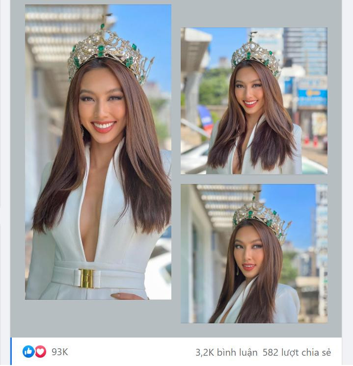 Lượt người theo dõi và tương tác trên trang cá nhân của Thùy Tiên tăng vụt sau khi đăng quang Miss Grand International 2021 Lượt người theo dõi và tương tác trên trang cá nhân của Thùy Tiên tăng vụt sau khi đăng quang Miss Grand International 2021