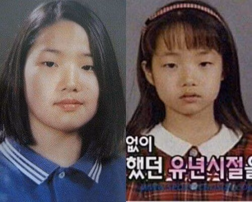 Park Min Young hồi còn nhỏ và chưa phẫu thuật thẩm mỹ