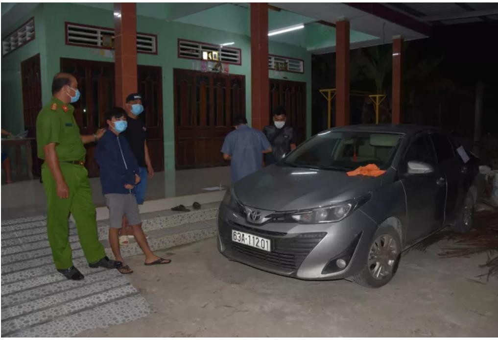 Các đối tượng dùng chiếc ôtô này để dàn cảnh giết người