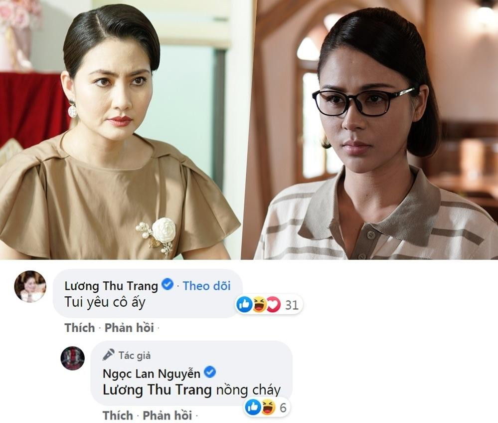 Sau khi chia tay đoàn phim “Mặt nạ gương” về TP HCM, Ngọc Lan thường xuyên có những dòng chia sẻ nhớ nhung các thành viên ê-kíp, đặc biệt là Lương Thu Trang.