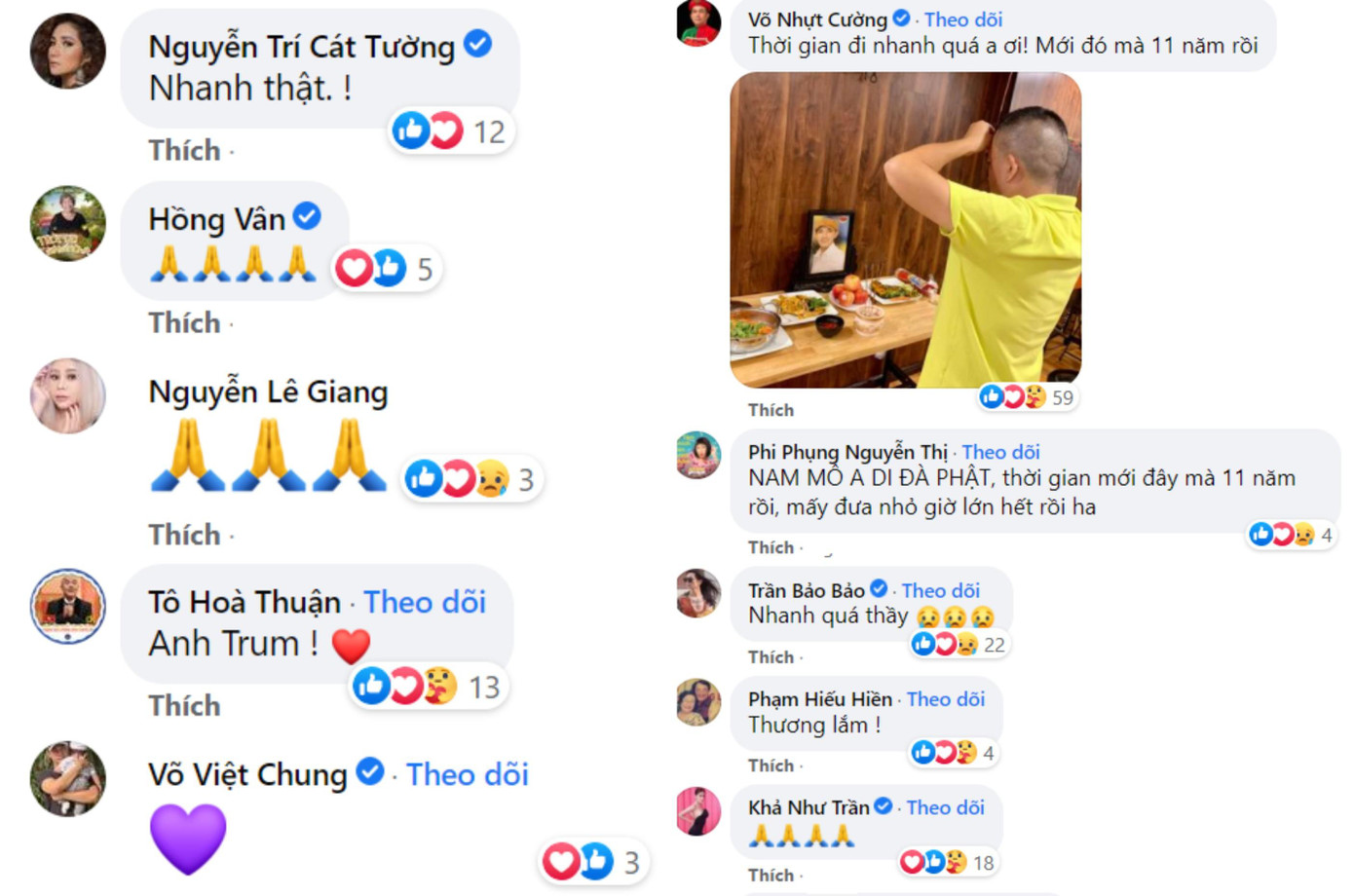 Các ngôi sao và người hâm mộ đều nghẹn lòng, ngẫm lại khi thời gian trôi quá nhanh, thấm thoát mà người đồng nghiệp đã ra đi 11 năm Các ngôi sao và người hâm mộ đều nghẹn lòng, ngẫm lại khi thời gian trôi quá nhanh, thấm thoát mà người đồng nghiệp đã ra đi 11 năm