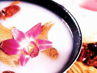 Cháo hoa bách hợp. Cháo hoa bách hợp.