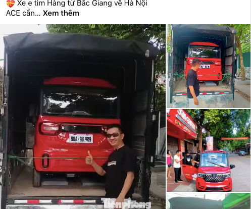 Xe ô tô điện mini được rao bán trên mạng. Xe ô tô điện mini được rao bán trên mạng.