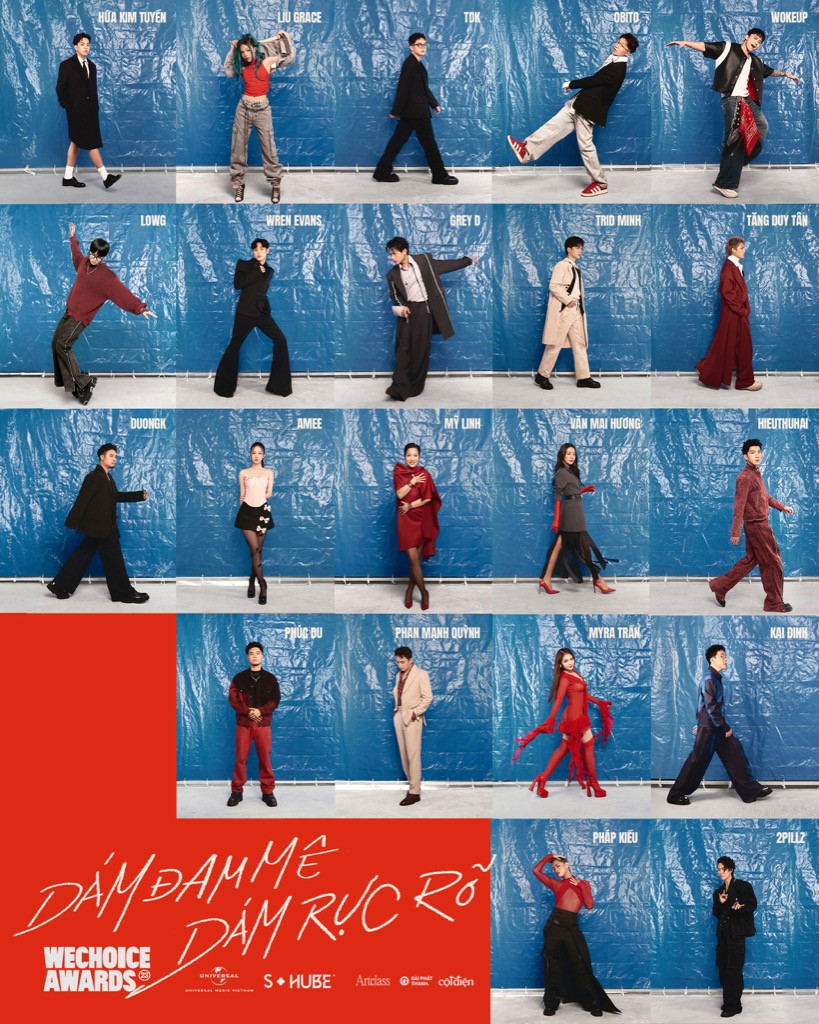 Nhiều "anh tài V-Pop" cùng xuất hiện trên poster của album.