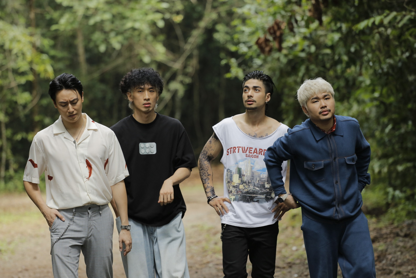 Rocker Nguyễn, Tuấn Trần, Gi A Nguyễn và Quốc Khánh.