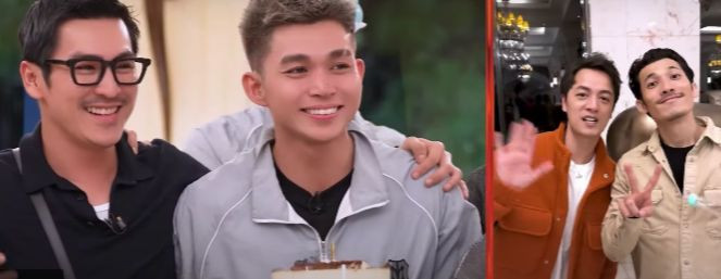 Thiên Minh và Jun Phạm xúc động khi được các Anh tài tổ chức sinh nhật bất ngờ. Thiên Minh và Jun Phạm xúc động khi được các Anh tài tổ chức sinh nhật bất ngờ.