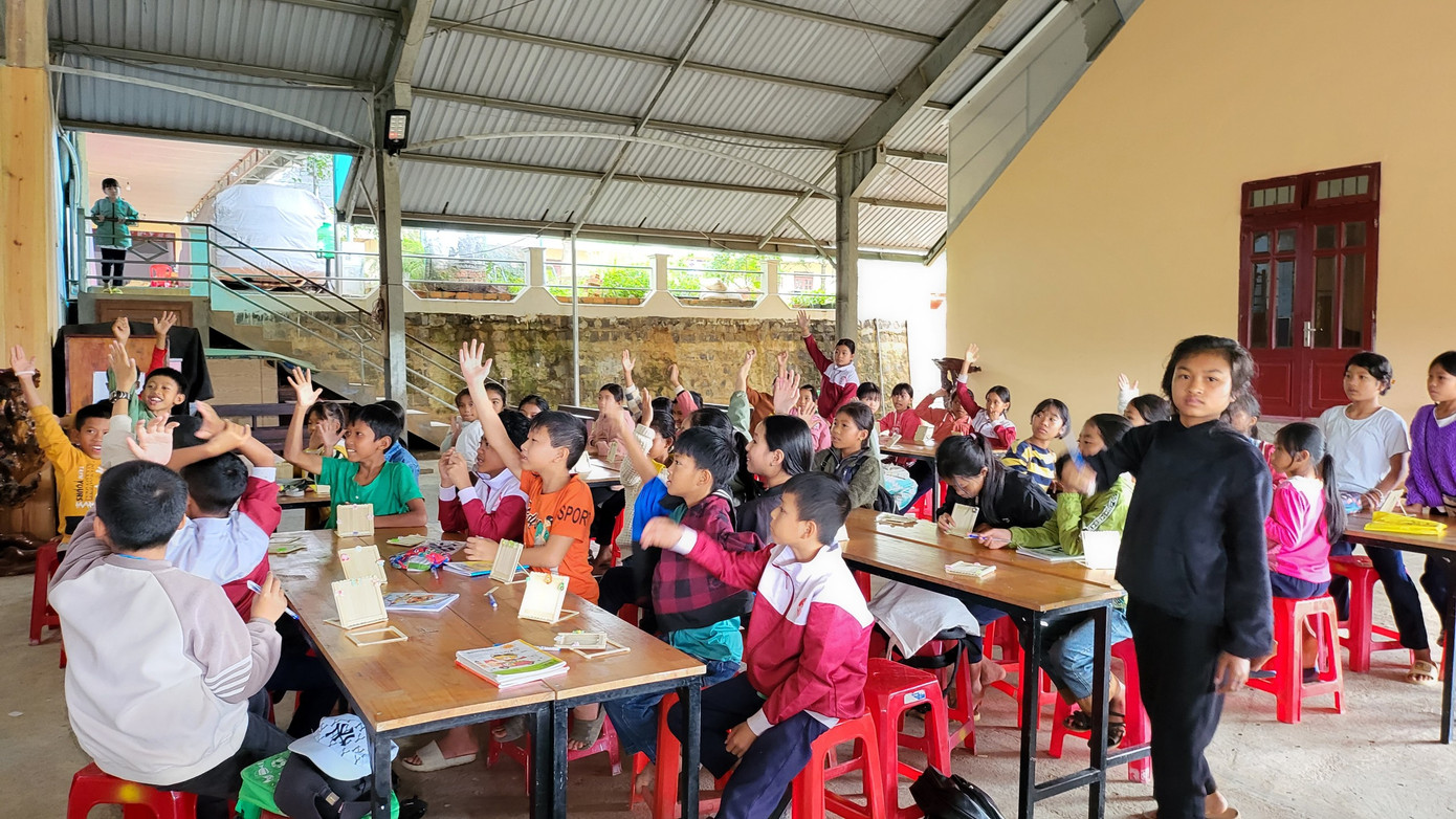 Không gian của lớp học Hè iClass.