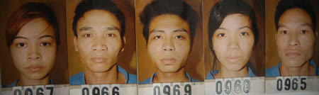 Các đối tượng: Tâm, Lai, Giang Thuý, Lượng. Băng nhóm buôn người sang Trung Quốc