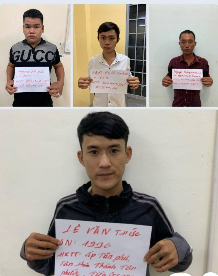 Nhóm đối tượng liên quan đến vụ việc. Ảnh: Công an cung cấp Nhóm đối tượng liên quan đến vụ việc. Ảnh: Công an cung cấp