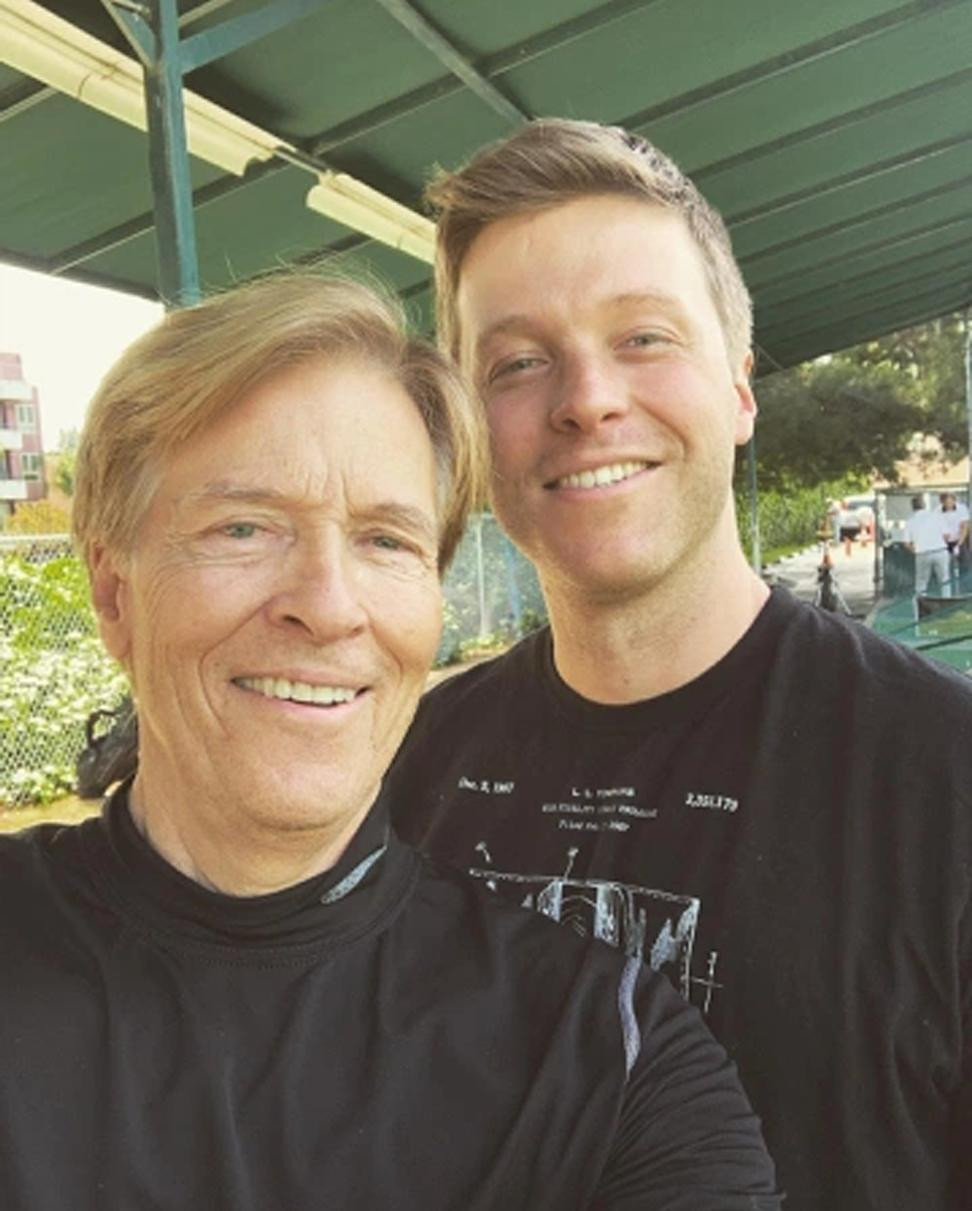 Harrison đăng ảnh với cha Jack Wagner hồi tháng 3. Ảnh:@harrisonwagner.