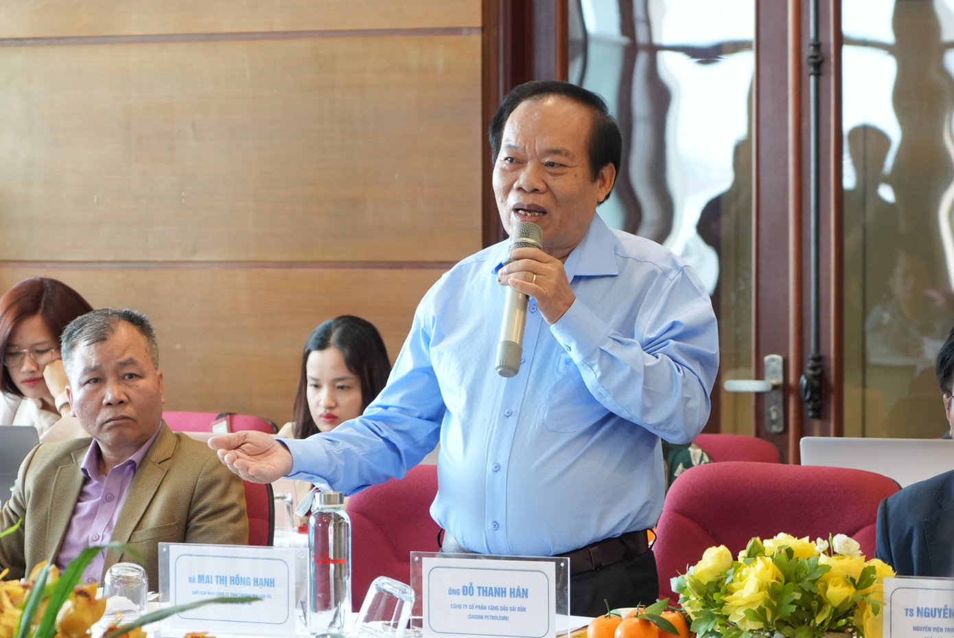 Ông Đỗ Thanh Hán - Giám đốc Công ty CP Xăng dầu Sài Gòn (Saigon Petroleum). Ảnh: Trọng Quân Ông Đỗ Thanh Hán - Giám đốc Công ty CP Xăng dầu Sài Gòn (Saigon Petroleum). Ảnh: Trọng Quân