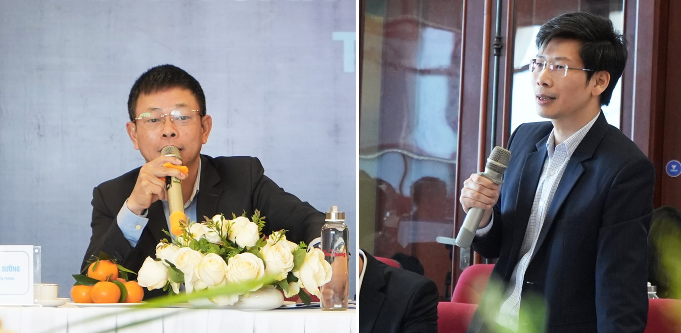 Nhà báo Phùng Công Sưởng, Phó Tổng biên tập Báo Tiền Phong đặt câu hỏi với Ông Nguyễn Minh Tiến . Ảnh: Trọng Quân Nhà báo Phùng Công Sưởng, Phó Tổng biên tập Báo Tiền Phong đặt câu hỏi với Ông Nguyễn Minh Tiến . Ảnh: Trọng Quân