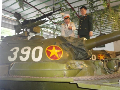 Xe tăng 390 tại Bảo tàng Lực lượng Tăng-Thiết giáp Ảnh: K.N
