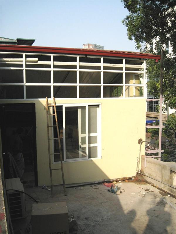 Công trình của bà Hồng đang được hoàn thiện