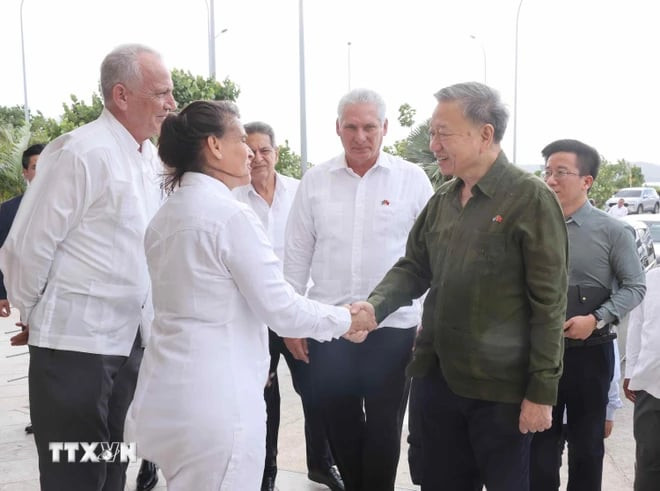 Lãnh đạo Đặc khu kinh tế Mariel đón Tổng Bí thư, Chủ tịch nước Tô Lâm. (Ảnh: Lâm Khánh/TTXVN) Lãnh đạo Đặc khu kinh tế Mariel đón Tổng Bí thư, Chủ tịch nước Tô Lâm. (Ảnh: Lâm Khánh/TTXVN)