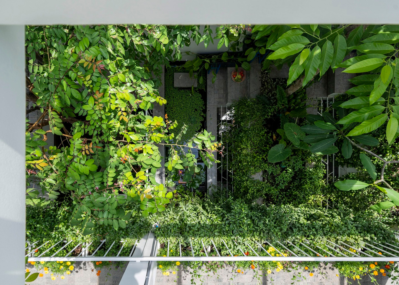 Các tính toán mô phỏng năng lượng đã chứng minh mức tiêu thụ năng lượng vận hành giảm 31%, so với các ngôi nhà tương tự trong bối cảnh đô thị.