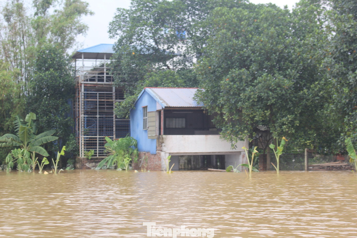 Tuy nhiên, do triều cường đang lên ở vùng ven biển, khiến lũ ở hạ du đồng bằng Bắc Bộ xuống rất chậm.