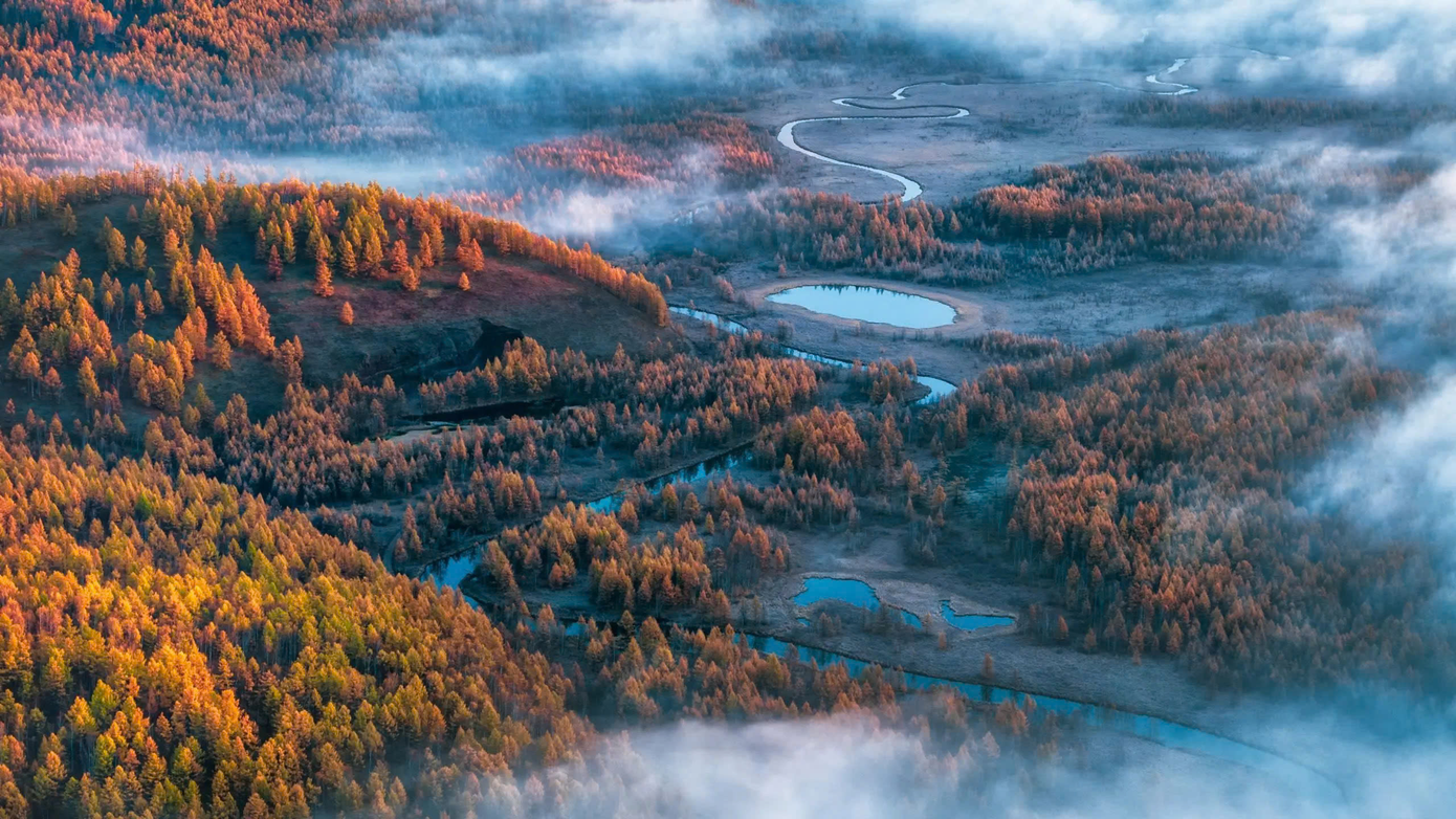 Nằm ở phía Bắc tỉnh Hắc Long Giang và thuộc khu tự trị Nội Mông của Trung Quốc, phong cảnh mùa thu tại dãy Đại Hưng An Lĩnh (hay Đại Hưng An), đang gây “bão” trên các nền tảng mạng xã hội Trung Quốc và thế giới vì vẻ đẹp siêu thực.