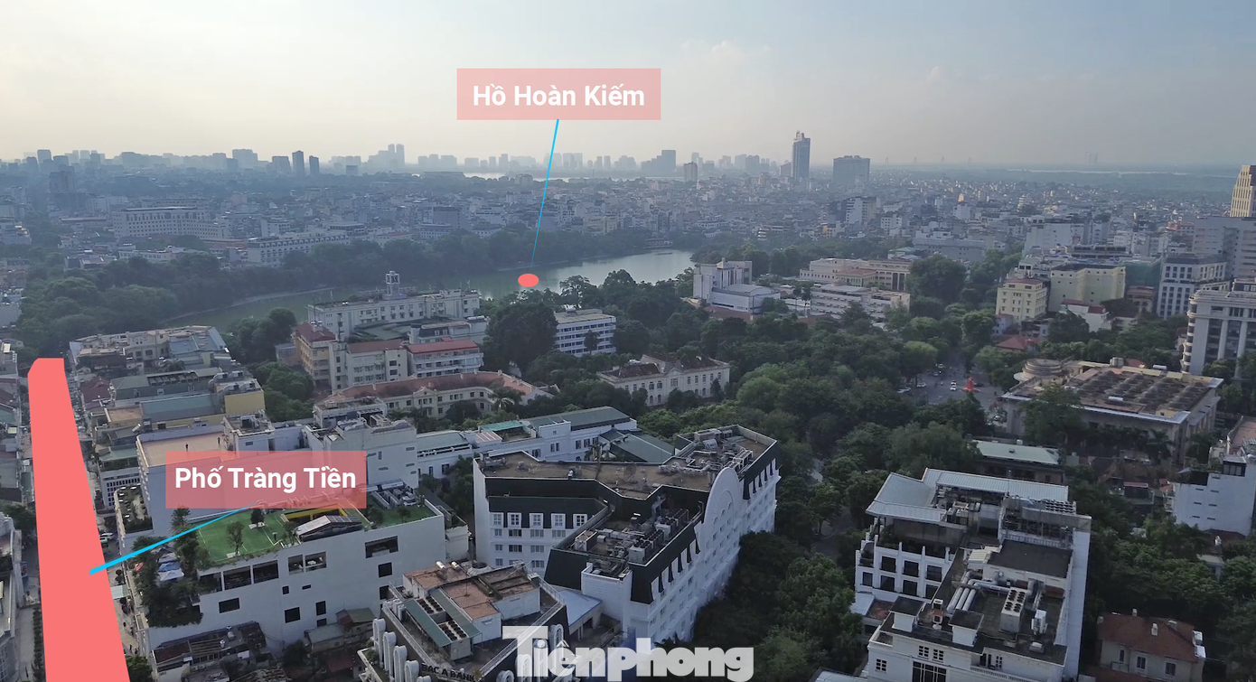 Trao đổi với Tiền Phong, chị Vân Anh- người chuyên tìm kiếm mặt bằng cho các thương hiệu thời trang nước ngoài tại Việt Nam cho biết, sở dĩ giá cho thuê ở phố Tràng Tiền đắt đỏ, vì nơi này nằm sát hồ Hoàn Kiếm – biểu tượng của Thủ đô.