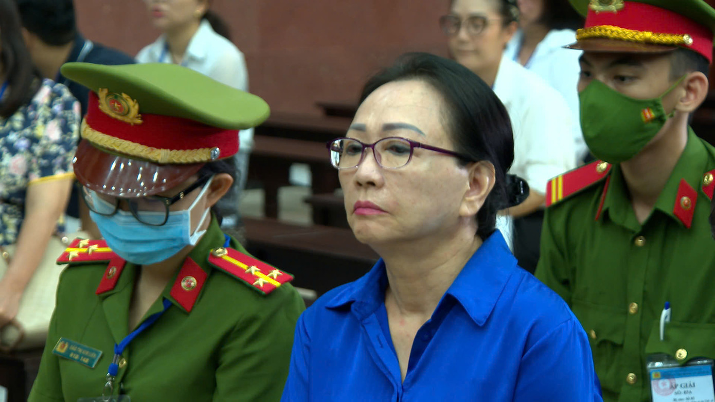 Bà Trương Mỹ Lan tại phiên tòa phúc thẩm. Ảnh: Tân Châu Bà Trương Mỹ Lan tại phiên tòa phúc thẩm. Ảnh: Tân Châu