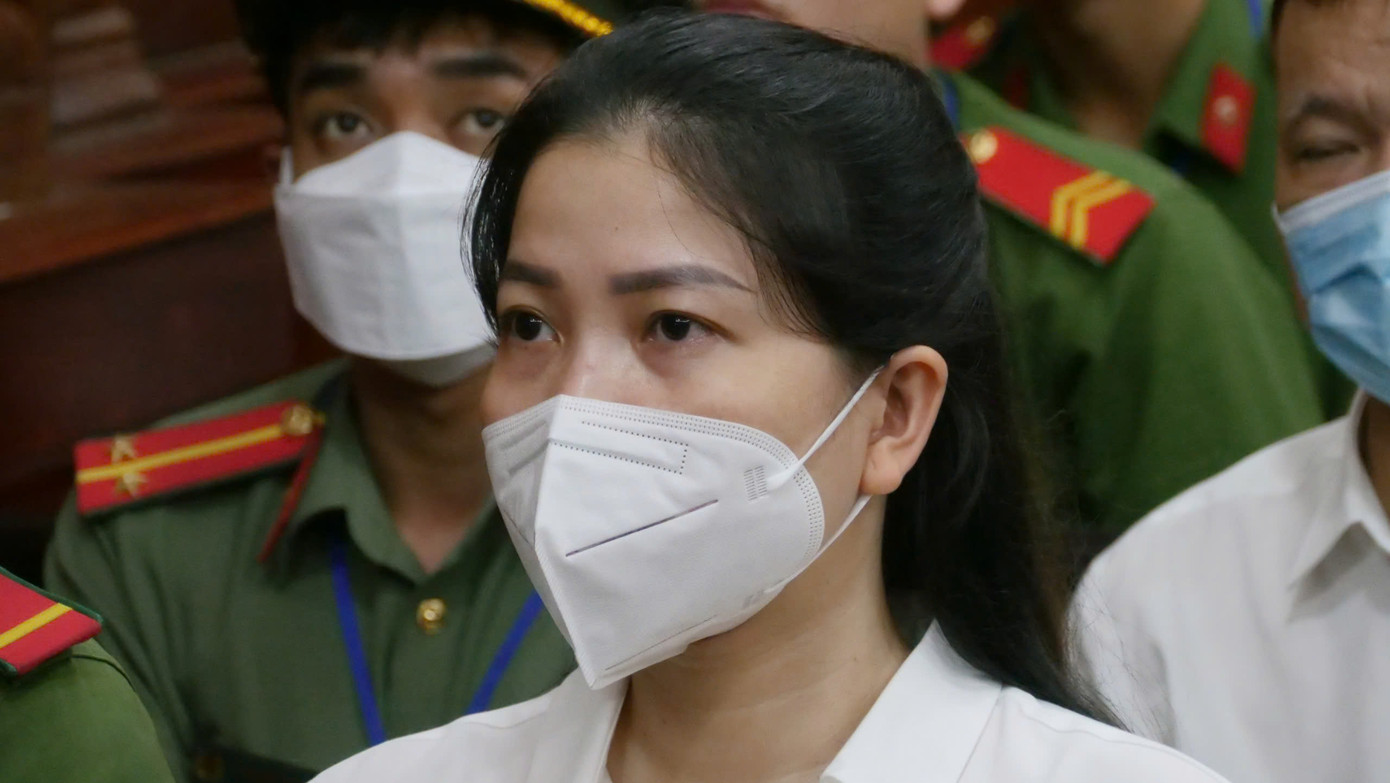 Bị cáo Nguyễn Thị Như Phương tại phiên tòa. Ảnh: Tân Châu. Bị cáo Nguyễn Thị Như Phương tại phiên tòa. Ảnh: Tân Châu.