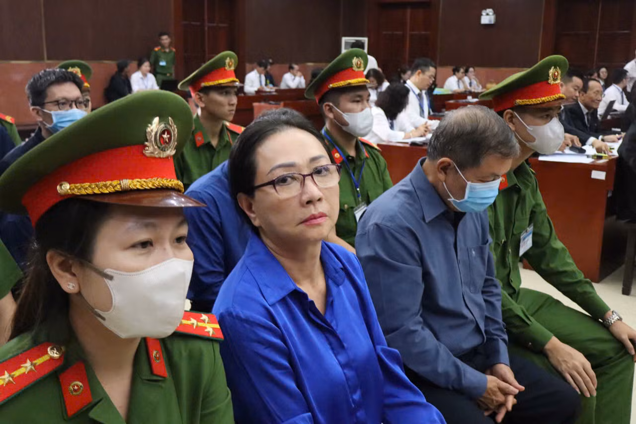 Bà Trương Mỹ Lan tại phiên tòa. Ảnh: Tân Châu