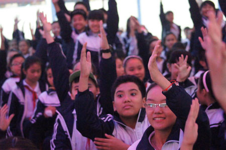 Hào hứng tham gia phần thi dành kho khán giả