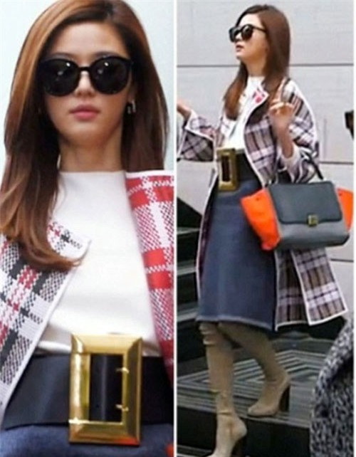 Sao Hàn-Việt nóng theo 'cơn sốt' áo khoác caro ảnh 7