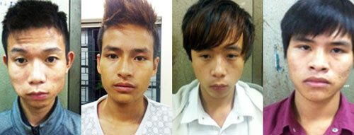 Nguyễn Xuân Hiền, Hoàng Quốc Mạnh, Hà Anh Vũ và Đào Văn Ninh.