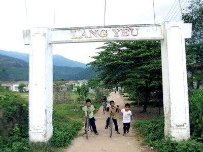 Làng Yều hôm nay. Ảnh: Nam Cường