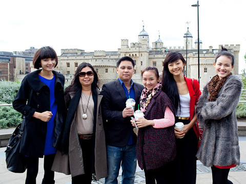 Các người mẫu đã có chuyên du ngoạn London