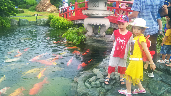 Công viên cá koi triệu đô nhộn nhịp dịp lễ 30/4 và 1/5 ảnh 4