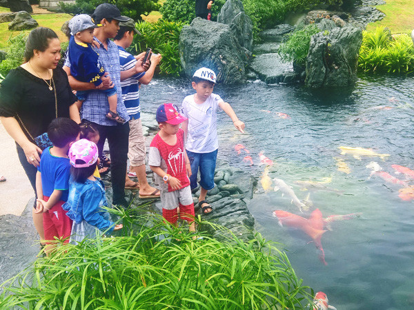 Công viên cá koi triệu đô nhộn nhịp dịp lễ 30/4 và 1/5 ảnh 5